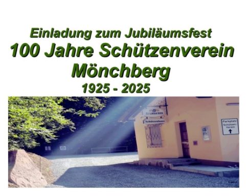 Einladung zur 100 Jahr Feier